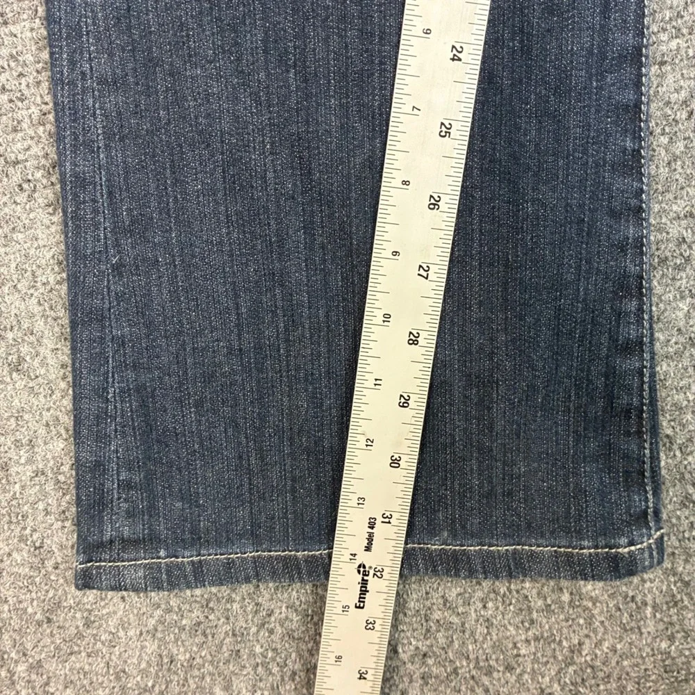 Michael Kors Womens Size 4 30x32 Dark Wash Rhinestone Logo Bootcut Jeans
